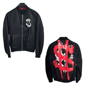 국내당일 필립플레인 남성 봄버 나일론 집업 자켓 Philipp Plein MBR0534 PNY002N 02