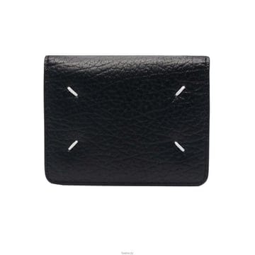 메종마르지엘라 26SS 스티치 키링 카드지갑 블랙 S56UI0128 P4455 T8013