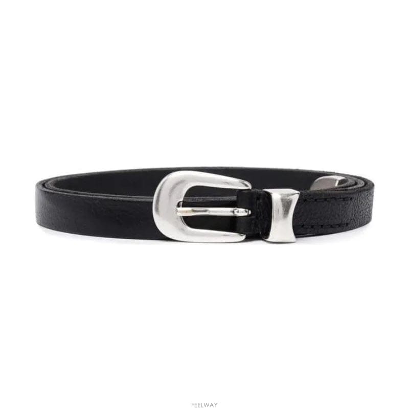 26FW 아워레가시 2cm 레더 블랙 공용 벨트 A2208BBLA