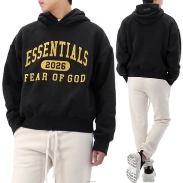 피어오브갓 에센셜 클래식 플리스 후드티 192HO256861F VINTAGEBLACK