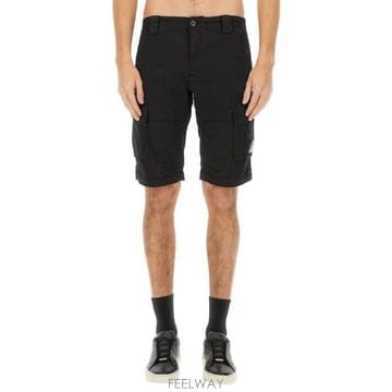26 FW CP컴퍼니 벨트 로프 카고 쇼츠 블랙 18CMBE116A005694G