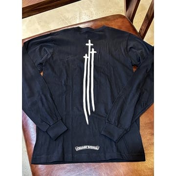 Chrome Hearts ���� *ALA* ũ������ �� 3 ���ڰ� Į  T-SHIRT - S���� *ALA* ũ������ �� 3 ���ڰ� Į  T-SHIRT - S