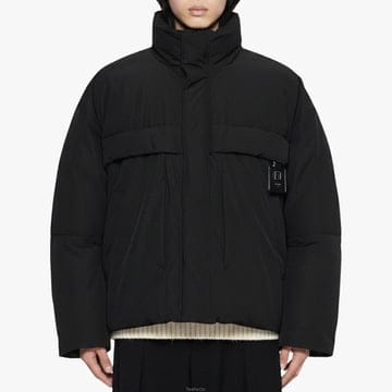 [당일출고] 우영미 F/W 구스 다운 패딩 자켓 블랙 W253DN01933B