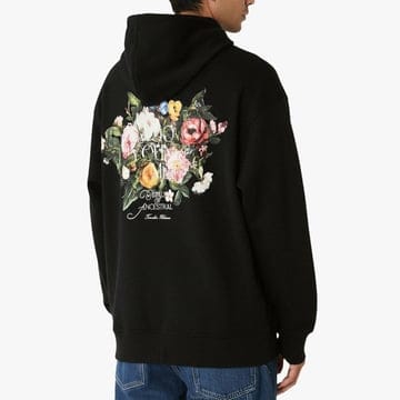 [당일출고] 우영미 F/W 플라워 로고 후드티 블랙 W253TS36723B
