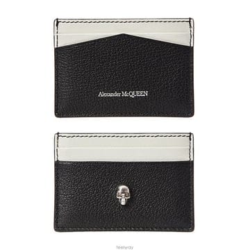 (당일발송) 알렉산더맥퀸 실버스컬 더블카드홀더/632038 1MA11 8495