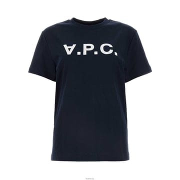 아페쎄 26SS VPC 벨벳 로고 스탠다드핏 티셔츠 다크네이비 COHBM M26384 TIQ