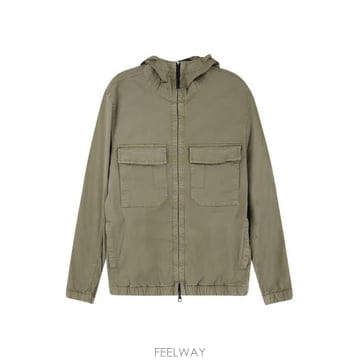 26 FW 스톤 아일랜드 집업 포켓 후드 자켓 그린 L1S154100077S0A10