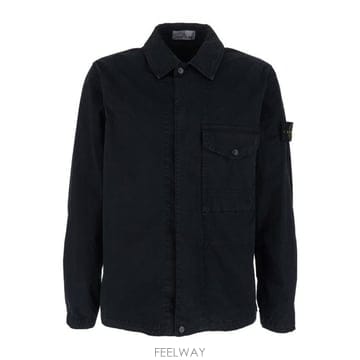 26 FW 스톤 아일랜드 로고 패치 디테일 롱슬리브 셔츠 자켓 L1S151200001S0004