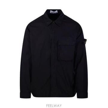 26 FW 스톤 아일랜드 롱슬리브 로고 포켓 자켓 블랙 L1S151200032S0003