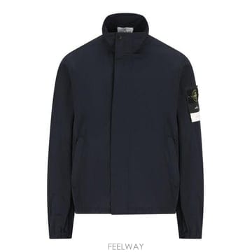 26 FW 스톤 아일랜드 로고 패치 하이네크라인 자켓 블루 L1S154100033S0026