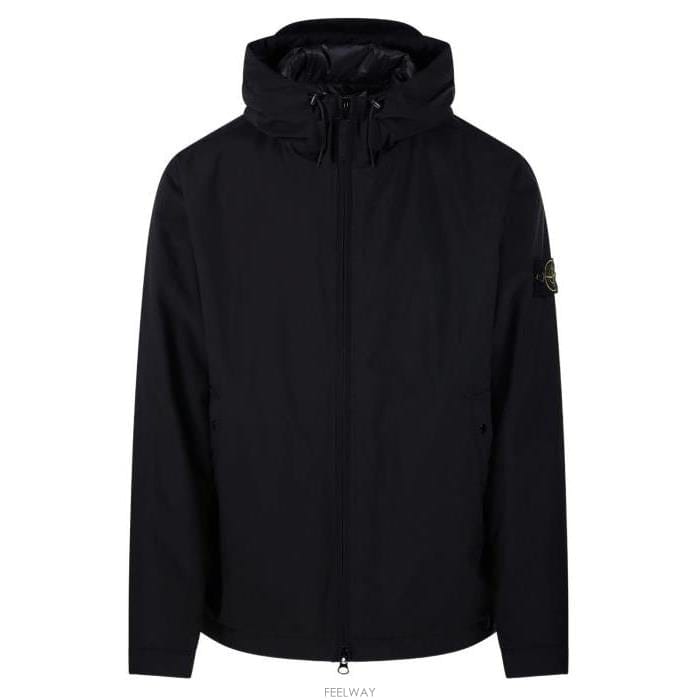 26 FW 스톤 아일랜드 로고 패치 와펜 집업 나일론 자켓 블랙 L1S154100108S0A27