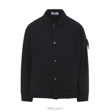 26 FW 스톤 아일랜드 로고 패치 버튼 자켓 블랙 L1S154100041S0042