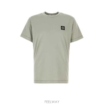 26 FW 스톤 아일랜드 로고 패치 크루넥 티셔츠 그린 L1S152100027S0013