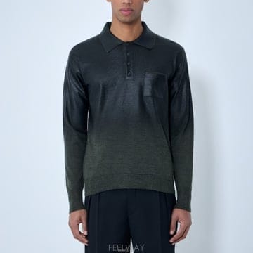 26 FW 메종 마르지엘라 포켓 패치 울 블랜드 코팅 피니쉬 폴로 셔츠 S50GL0075 M13236
