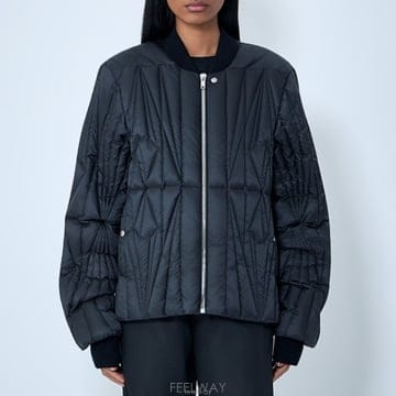 26 FW 몽클레어 x 릭오웬스 Geocamo 플라이트 퀼팅 봄버 자켓 블랙 MU01F1A01 M8113 9