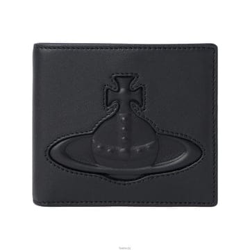 비비안웨스트우드 25FW ORB 로고 반지갑 블랙 5115002RM L001S N401