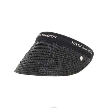 헬렌카민스키  라피아 비앙카 썬바이저 썬캡 HAT52491 CHARCOAL BLACK