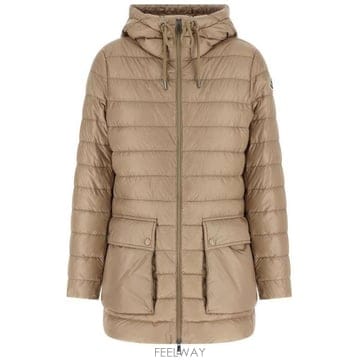 26 FW 몽클레어 자스민 지퍼업 퀼팅 자켓 베이지 L10931A00029597YG
