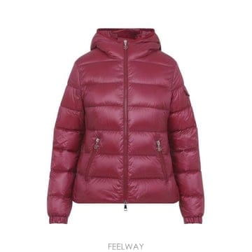 26 FW 몽클레어 글레스 지퍼업 숏 패딩 자켓 레드 L10931A00097597YG