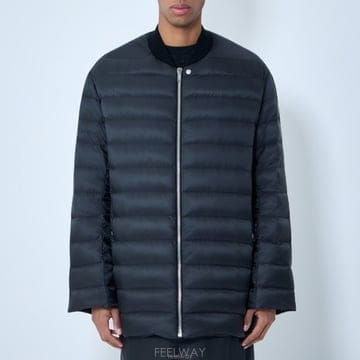 26 FW 몽클레어 X 릭오웬스 리브 칼라 파카 봄버 집업 자켓 블랙 MU01F1A06 M8114 999