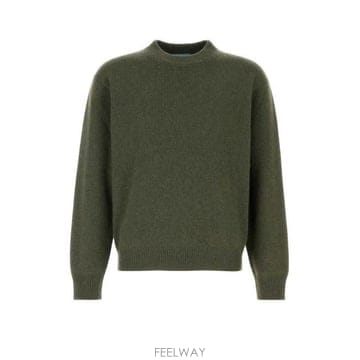 26 FW 프라다 롱슬리브 크루넥 스웨터 그린 UMB674S23216ZJ