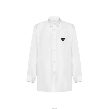 26SS 블랙 하트 와펜 셔츠 화이트 AX-B004-051-2