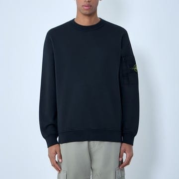 26 FW 스톤 아일랜드 콤파스 와펜 슬리브 리브 트림 스웨트셔츠 L1S156100019 S0410 V