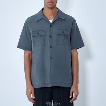 26 FW MM6 메종 마르지엘라 더블 포켓 코튼 반팔 유틸리티 셔츠 SH0DR0008 M35741 855