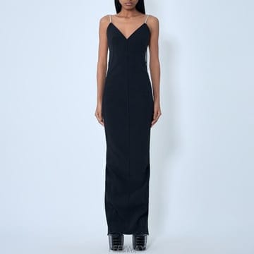26 FW 릭오웬스 Spaghetti 스트랩 핏티드 바디 맥시 드레스 RP01F6519 SY 09