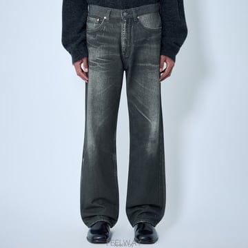 26 FW 아워레가시 Third Cut 써드컷 워싱 코튼 데님 진 블랙 M2265TD