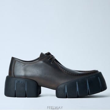 26 FW 디젤 D Tex 디 텍스 레이스업 오버 플랫폼 레더 더비 슈즈 Y03810 PR697 H1509