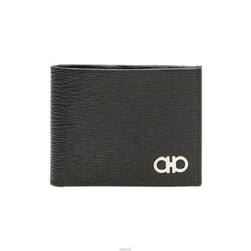 페라가모 26SS 더블 간치니 투톤 반지갑 블랙레드 66-A064 0685978