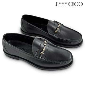 국내당일 지미추 남성 모카 니오블랙 골드 로퍼 블랙 JIMMY CHOO MOCCA NIOBLACK GOLD