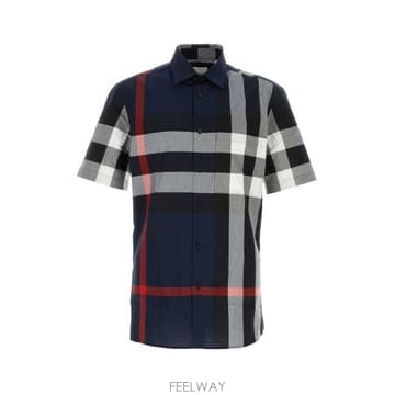 26 FW 버버리 체크 쇼트슬리브 셔츠 8079592