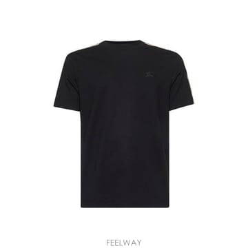 26 FW 버버리 체크 패턴 크루넥 코튼 티셔츠 8106248