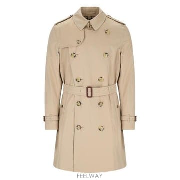 26 FW 버버리 켄싱턴 미드 렝스 트렌치코트 베이지 8079388
