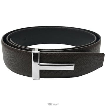 [톰포드] T로고 실버 버클 리버시블 40MM 벨트 브라운 블랙 벨트 TB178 LCL236S ENB / T