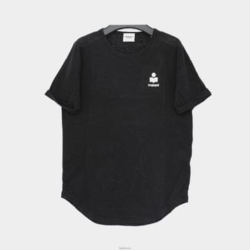 이자벨마랑 에뚜왈 KOLDIA 콜디아 린넨 반팔 여성 티셔츠 TS0315FB A1N10E 01BK