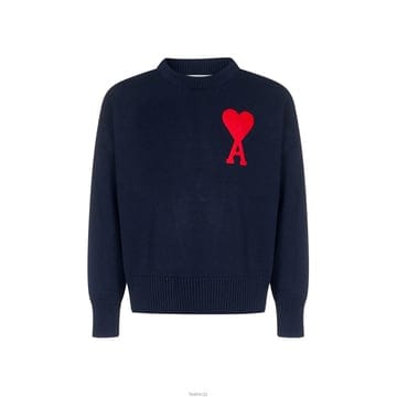 15주년 빅하트 자수 니트 네이비 E21HK009 016 410
