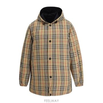 26 FW 버버리 체크 리버서블 후드 자켓 8096448