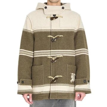 26 FW 버버리 스트라이프 후드 숏코트 8118037