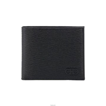 페라가모 26SS 더블 간치니 반지갑 블랙 66-A063 0733308