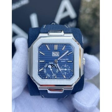 파텍필립 큐비투스 문페이즈 플래티늄 블루판 40mm