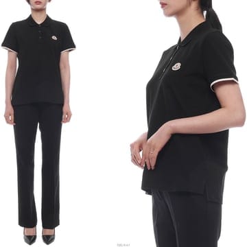 26SS_0203 여성 로고 패치 폴로 반팔티셔츠 8A00004_84720_999
