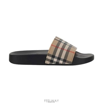 26 FW 버버리 Furley 체크 슬라이드 8057037