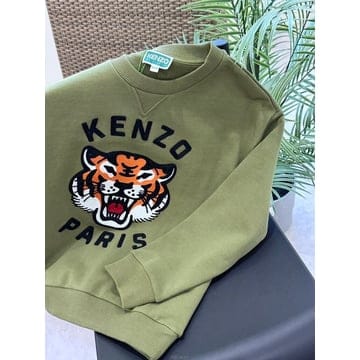 25FW 겐조 키즈 맨투맨 K61432 카키 10,12A
