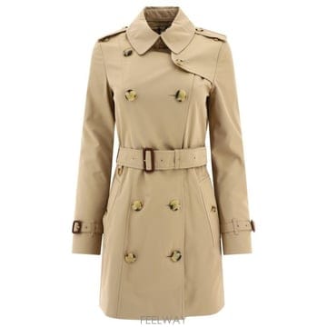 26 FW 버버리 더블 브레스티드 벨트 코튼 퓨어 트렌치 코트 베이지 8079408