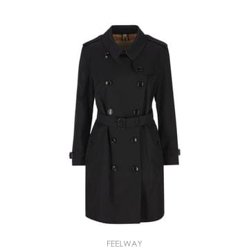 26 FW 버버리 더블 브레스티드 벨트 롱슬리브 트렌치코트 블랙 8079409