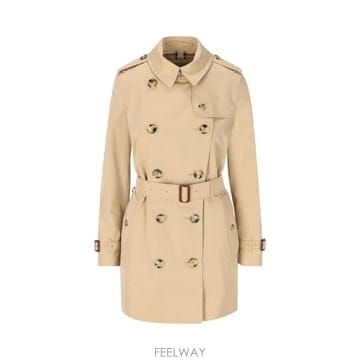 26 FW 버버리 더블 브레스티드 벨티드 롱슬리브 코트 8079417
