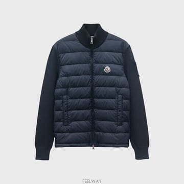 [몽클레어] 패치로고 패딩 코튼 가디건 자켓 블루네이비 남성 자켓 9B00020 M1115 77D / TLS